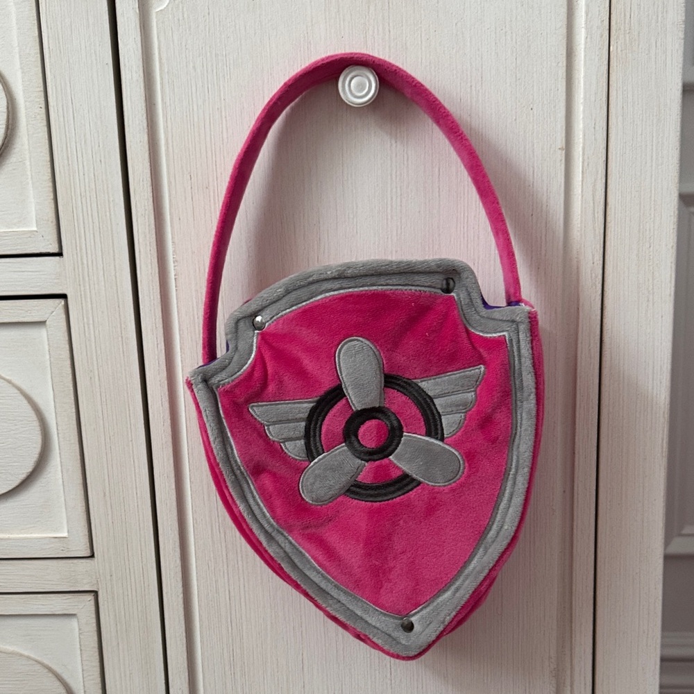Paw Patrol Pink and Gray Shield Bag